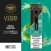 DINNER LADY V1500 DISPOSABLE - TRIPLE MENTHOL